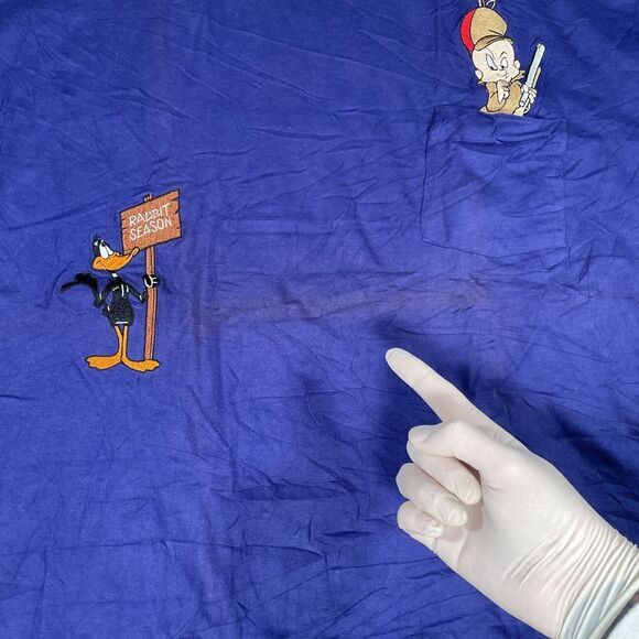 Disney Looney Tunes Roger Rabbit Tee Size XL 90s VTG‎ - Picture 6 of 10